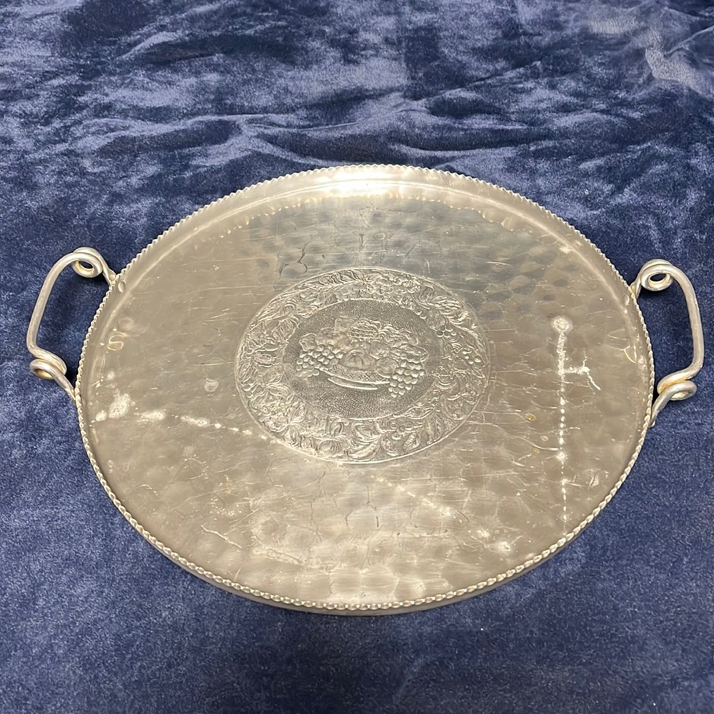 Circle aluminum floral tray
